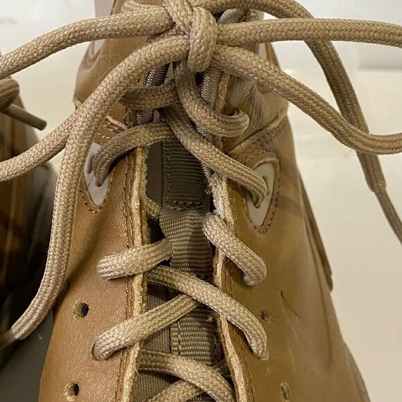 Nike Koth Ultra Mid Top GS Youth Tan Leather Lace Up Boots 859411-201 Size 5 Sne - Picture 6 of 12